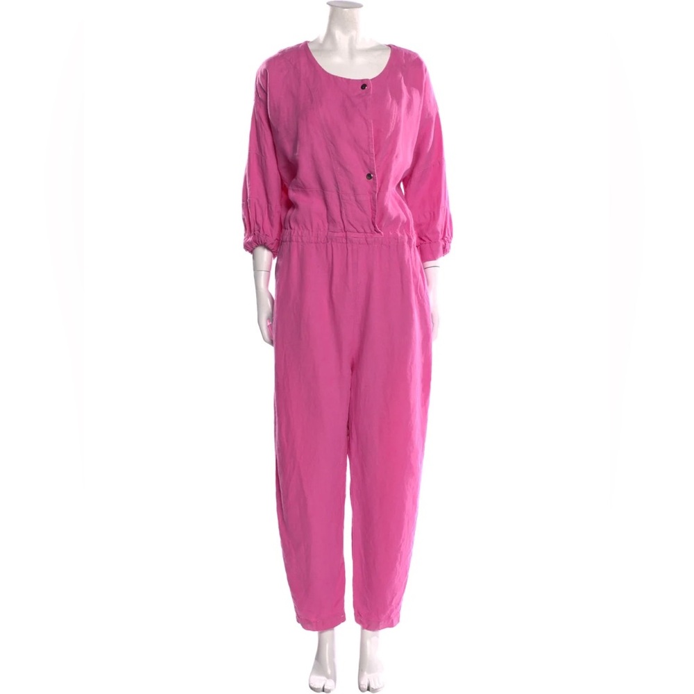 Rachel Comey Pink Cotton Linen Jumpsuit